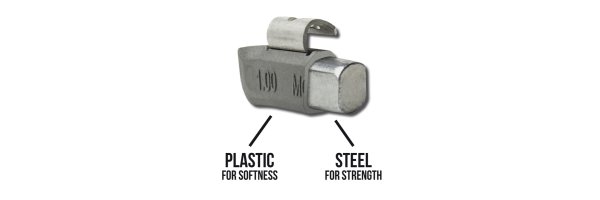 Schlaggewichte Plasteel aus Stahl Kunststoff Ummantelt