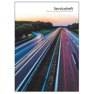 Auto PKW Universal Schekheft Serviceheft Wartungsbuch Autobahn Design