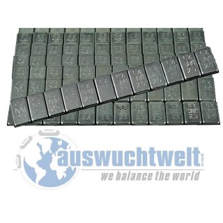 Klebegewichte ultra flach 12x2,5g 30g Riegel Premium Stahl verzinkt