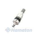 Hamaton Alu Clamp In Ventil f&uuml;r Hamaton EU-PRO, OE-R, Tech und Alcar Sensoren Ersatzventil Silber